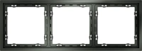 Рамка пластиковая на 3 поста Voltum S70 титан Soft touch (VLS100306)