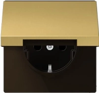 Розетка с крышкой Jung LS990 ME1520KLC