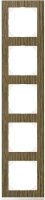 Рамка 5-постовая Schneider Electric M-Pure Merten Systeme M, дуб/активный белый MTN4050-3674