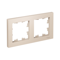 Рамка 2-постовая универсальная Systeme Electric AtlasDesign, БЕЖЕВЫЙ ATN000202