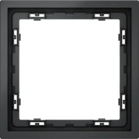 Рамка пластиковая на 1 пост Voltum S70 графит Soft touch (VLS100107)