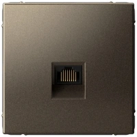 Розетка компьютерная RJ45, кат. 5е Systeme Electric ArtGallery мокко GAL000683
