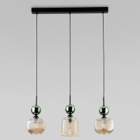 Подвесной светильник со стеклянными плафонами TK Lighting 11147 Sophia Green Cognac
