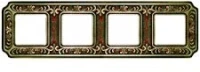 Рамка 4-пост Светлая бронза Fede Palace FD01354PBCL
