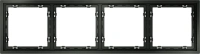 Рамка пластиковая на 4 поста Voltum S70 титан Soft touch (VLS100406)