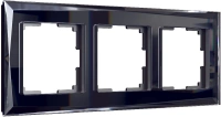 Рамка из стекла на 3 поста Diamant черный Werkel Diamant черный W0031208