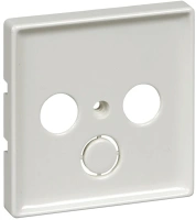 Лицевая панель TV/FM Х2 Х3 Merten Antique Schneider Electric MTN294119, полярно-белый