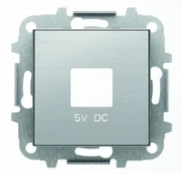 USB зарядка нержавеющая сталь ABB Sky Niessen 2CLA858500A1401|2CLA818500A1001