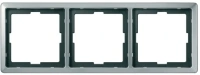 Трехместная рамка стальной Artec Merten MTN481346 Schneider Electric