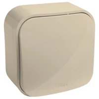 Выключатель 1 клавишный цвет слоновая кость 782230 Legrand Quteo