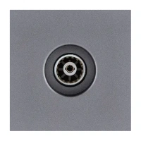 Накладка розетки SAT, Серый бархат Brionilux серия G Plast (GPN021GY)