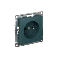 Розетка Systeme Electric AtlasDesign без заземления без шторок, 16А, мех., быстрозажим. клем., ИЗУМРУД ATN000841S