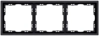 Рамка 3-постовая, черный бархат Brionilux серия Z (ZGR3BK)