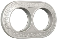 Рамка 2 местная жемчужная металл Antik Runda Werkel W0025021