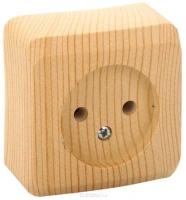Розетка без заземления 16А Systeme Electric Etude, сосна PA16-001D