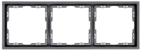 Рамка 3-постовая, серый бархат Brionilux серия Z (ZGR3GY)
