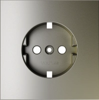 Накладка для розетки с заземлением Voltum S70 шелк Soft touch пластик (VLS000604)
