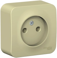 Розетка без заземляющего контакта без шторок с изолирующей пластиной 16A 250В Systeme Electric Blanca BLNRA000117, Бежевый
