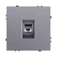 Розетка Ethernet RJ45 Cat.6, серый Kollinger Eclipse EC-017GY