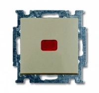 Выключатель звонковый 1-клав. НО + подс. шампань ABB Basic 55 2CKA001413A1092