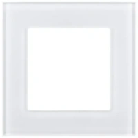 Рамка 1-постовая, стекло белый  Brionilux серия G Glass (GGR1WH)