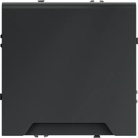 Розетка с заземлением с защитными шторками с крышкой 16А Voltum S70 графит Soft touch пластик (VLS040307)