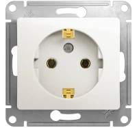 Розетка с заземлением 16А Systeme Electric Glossa, перламутр GSL000643
