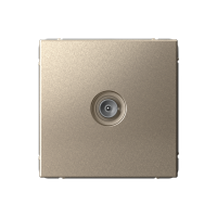 TV Розетка оконечная 1DB Systeme Electric ArtGallery, шампань GAL000591