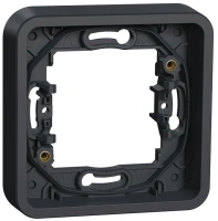 Рамка 1-постовая без винтов IP55 Mureva Styl Schneider Electric антрацит MUR34107