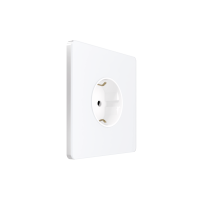 Розетка С/У с ЗК (250В, 16А, защит.шторки), Арктический лед Systeme Electric Infinity (FSE000145)
