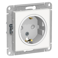 Розетка с заземлением со шторками Systeme Electric AtlasDesign Art 16А, БЕЛЫЙ ATN200145