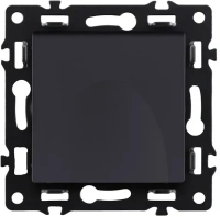 Розетка штепсельная 16A/250 В с крышкой и шторкой, черный бархат Brionilux серия G Plast (GP015BK)