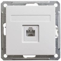 Розетка телефонная скрытой установки 1А Systeme Electric W59, БЕЛЫЙ RSI-152T-1-86