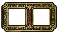Рамка 2-пост Светлая бронза Fede Palace FD01352PBCL