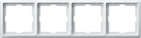 Четырехместная рамка полярно белая Artec Merten MTN481419 Schneider Electric