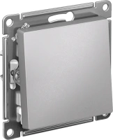 Перекрестный переключател 1-клавишный Systeme Electric AtlasDesign, сх.7, 10АХ, мех., быстрозажим. клем., АЛЮМИНИЙ ATN000371S