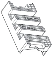 Держатель для 3-х шин (10шт.) серии ШД-101 DEKraft, 33006DEK