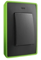Рамка 1-пост Графит-Неоново-зеленый Simon 82 Detail Select 8201610-260