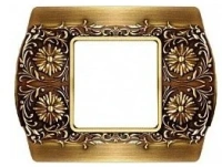 Рамка 1-пост Светлая бронза Fede san remo FD01421PB