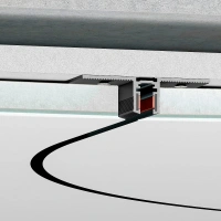 Mini Magnetic Шинопровод под ГКЛ 12,5 мм черный Ø600 Elektrostandard 85219/00