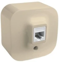 Розетка компьютерная RJ45 кат.5е UTP цвет слоновая кость 782254 Legrand Quteo