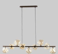 Подвесной светильник со стеклянными плафонами TK Lighting 11037 Lava Brown