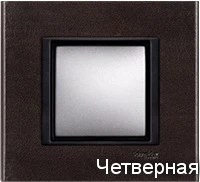 Рамка 4-пост Кожа Персидский Сафьян Schneider Unica MGU68.008.7P2