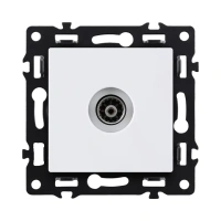 Розетка спутниковая SAT, белый бархат Brionilux серия G (GP021WH)