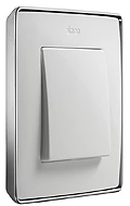 Рамка 1-пост Белый-Хром Simon 82 Detail Select 8201610-244