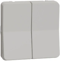 Механизм двухклавишного переключателя, сх.6+6, IP55 Mureva Styl Schneider Electric MUR39022, белый