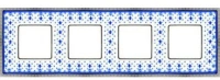 Рамка 4-пост фарфор Fede New Belle Epoque porcelain FD01474AZCB