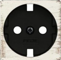 Розетка с шторками 2к | 3 16А 250 Fede FD16523 | FD04314BD-M | FD16-BAST