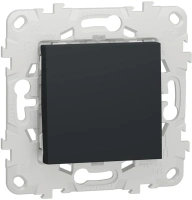 Переключатель 1-клавишный схема 6 10 AX 250 В Unica NEW Schneider Electric антрацит NU520354
