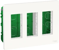 Блок скрытой установки 3х2 Unica Systeme+ Schneider Electric NU173418 белый